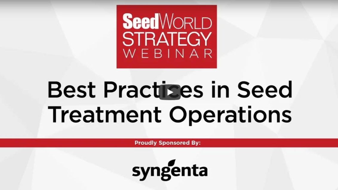 Best Practices in Seed Treatment Operations